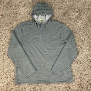 Marsh Wear Mens 2XL Gray Green Sulivan Tech 1/4 Zip Performance Hoodie Jacket